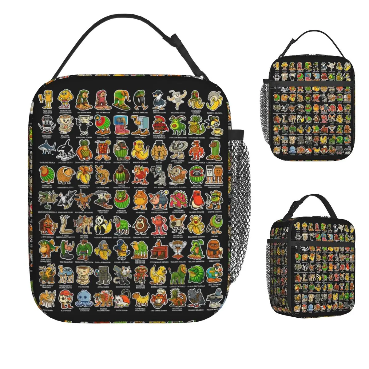 Italian Brainrot Funny Meme 90 Brainrot Characters Lunch Bag Portable Zipper Lunch Box Picnic Print Cooler Bag Tote Food Bags
Italian Brainrot Funny Meme 90 Brainrot Characters Lunch Bag Portable Zipper Lunch Box Picnic Print Cooler Bag Tote Food Bags
