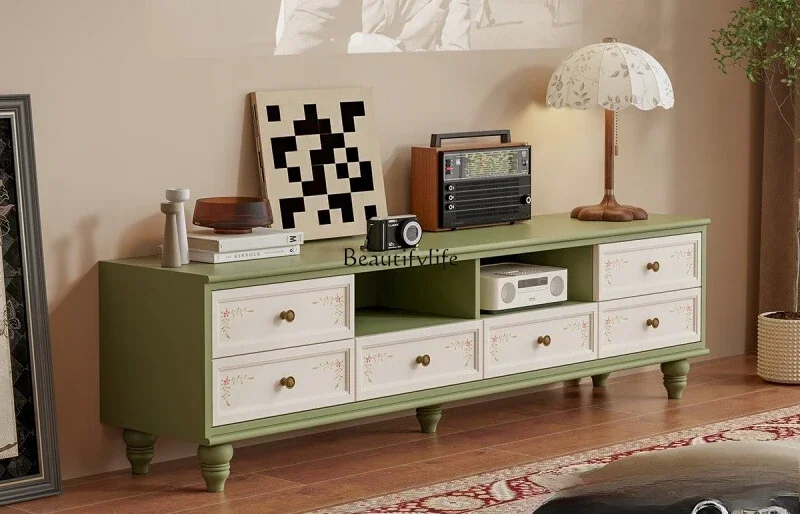 ls 42American retro painted TV cabinet drawer storage pastoral storage cabinet
ls 42American retro painted TV cabinet drawer storage pastoral storage cabinet