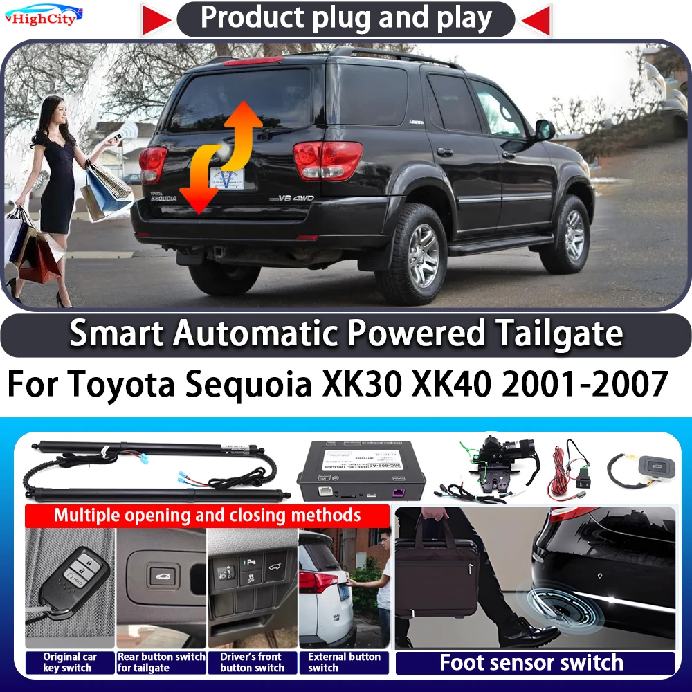 For Toyota Sequoia XK30 XK40 2001-2007 Smart Automatic Powered Tailgate Key Control Trunk Lift Close Kit Electric Power Tailgate
For Toyota Sequoia XK30 XK40 2001-2007 Smart Automatic Powered Tailgate Key Control Trunk Lift Close Kit Electric Power Tailgate