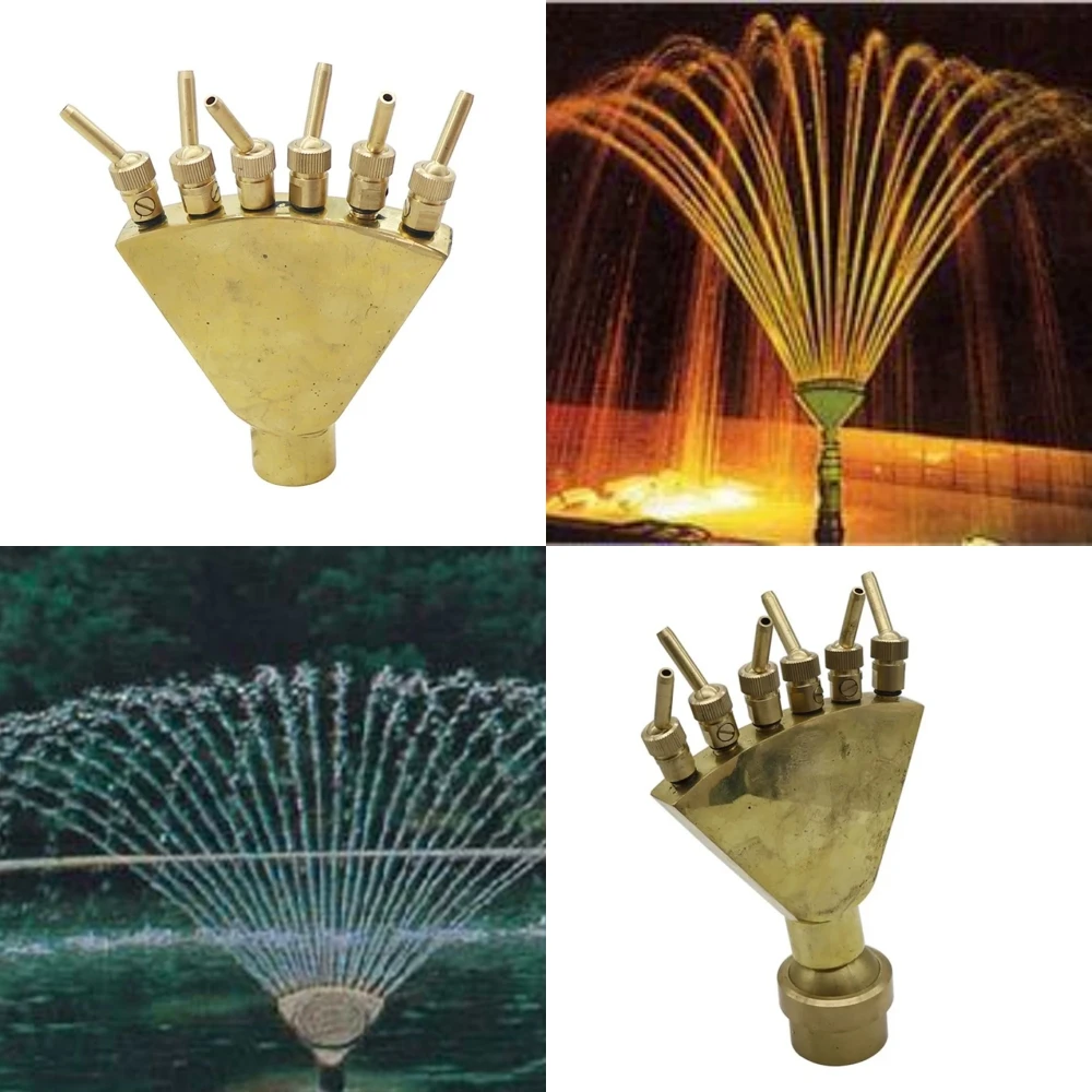Brass Fountain Nozzle 1" 1.5" Female Thread Adjustable Fountain Spray Head for Garden Lawn Irrigation Pond Outdoor Landscaping
Brass Fountain Nozzle 1" 1.5" Female Thread Adjustable Fountain Spray Head for Garden Lawn Irrigation Pond Outdoor Landscaping