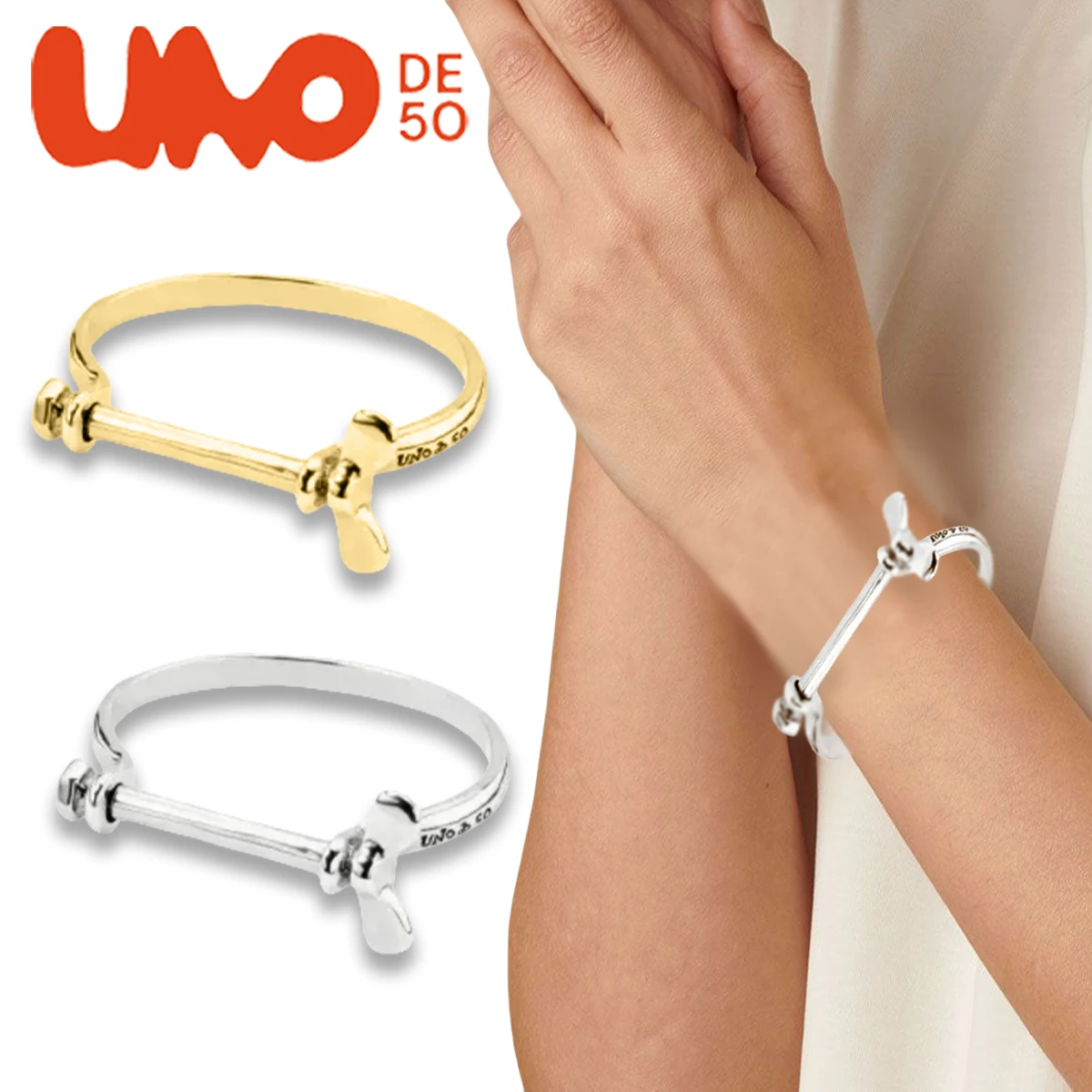 UNODE50 Bracelet Minimalist design, Spanish screw bracelet, European and American niche personality
UNODE50 Bracelet Minimalist design, Spanish screw bracelet, European and American niche personality