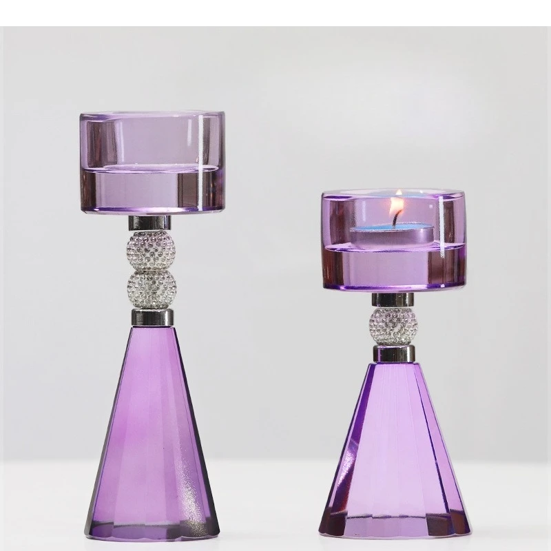 Crystal Candlestick Purple Transparent Candle Holder Aromatherapy Base Geometric Crystal Candelabros Wedding Table Decoration
Crystal Candlestick Purple Transparent Candle Holder Aromatherapy Base Geometric Crystal Candelabros Wedding Table Decoration