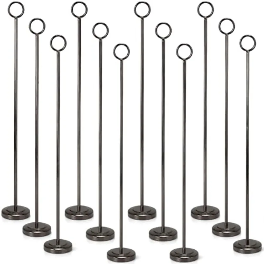 12 Pcs Table Number Holders 15 Inch Number Stand Place Card Holder for Photos, Food Signs, Memo Notes, Weddings, Restaurants, B
12 Pcs Table Number Holders 15 Inch Number Stand Place Card Holder for Photos, Food Signs, Memo Notes, Weddings, Restaurants, B
