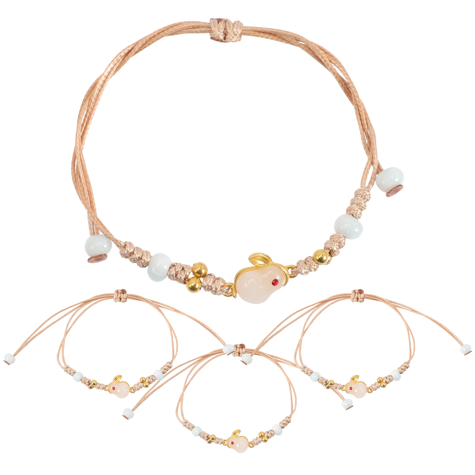4pcs Rabbit Rope Wristb Adjustable Bracelets Teen Girls String Fashion Jewelry Bunny Braided Wrist Accessories
4pcs Rabbit Rope Wristb Adjustable Bracelets Teen Girls String Fashion Jewelry Bunny Braided Wrist Accessories