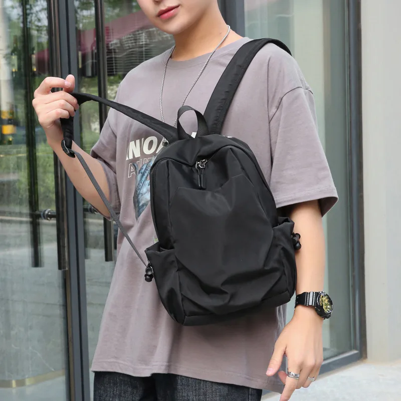 Mini Men's Backpack Fashion Small Black Shoulder School Bag for Man Canvas Designer Waterproof Sports Travel Male Backpacks
Mini Men's Backpack Fashion Small Black Shoulder School Bag for Man Canvas Designer Waterproof Sports Travel Male Backpacks