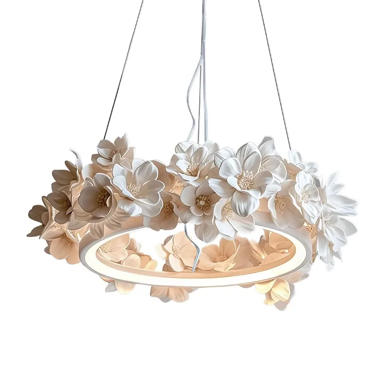 Y Modern French flower pendant light, circular relief cream pendant light, living room bedroom high-end lighting fixtures
Y Modern French flower pendant light, circular relief cream pendant light, living room bedroom high-end lighting fixtures