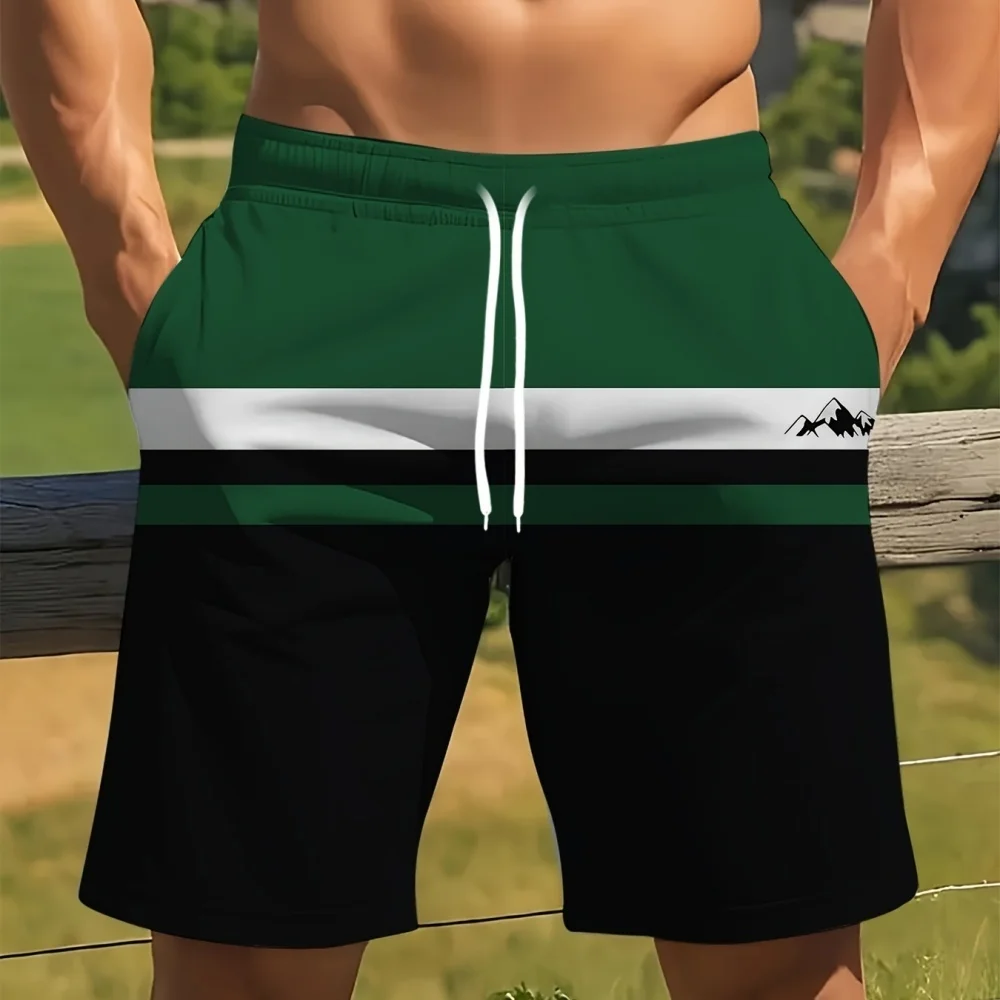 Men's Fashion Color-block Drawstring Shorts Outdoor Casual Sports Shorts Trendy Mountain Pattern Design Comfortable Daily Wear
Men's Fashion Color-block Drawstring Shorts Outdoor Casual Sports Shorts Trendy Mountain Pattern Design Comfortable Daily Wear