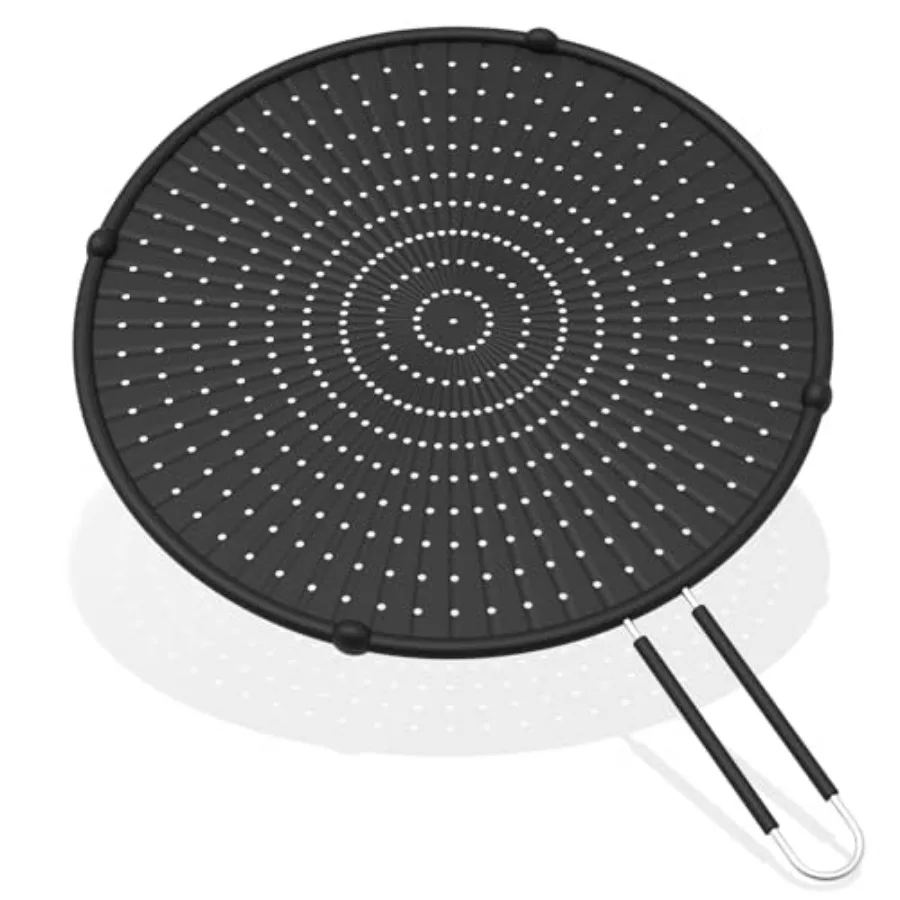 Silicone Splatter Screen for Frying Pan Suitable for 13" Pans, Multi-Use Grease Splatter Guard Heat Resistant to Hot Oil Food S
Silicone Splatter Screen for Frying Pan Suitable for 13" Pans, Multi-Use Grease Splatter Guard Heat Resistant to Hot Oil Food S