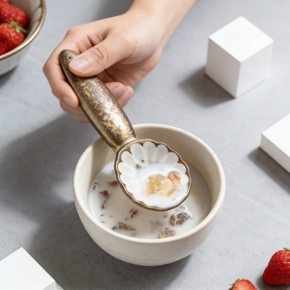 Ceramic Daisy Flower Thick Spoon High Appearance Level Creative and Cute Ice Cream Scoop Household Rice Spoon Kitchen Soup Scoop
Ceramic Daisy Flower Thick Spoon High Appearance Level Creative and Cute Ice Cream Scoop Household Rice Spoon Kitchen Soup Scoop