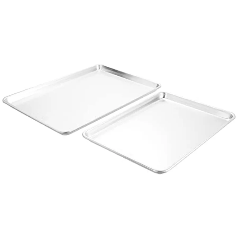Naturals Extra Large Sheet Set - USA Made Aluminum Commercial Quality Sheet Pan for Baking or Roasting, Encapsulated Galvanized
Naturals Extra Large Sheet Set - USA Made Aluminum Commercial Quality Sheet Pan for Baking or Roasting, Encapsulated Galvanized