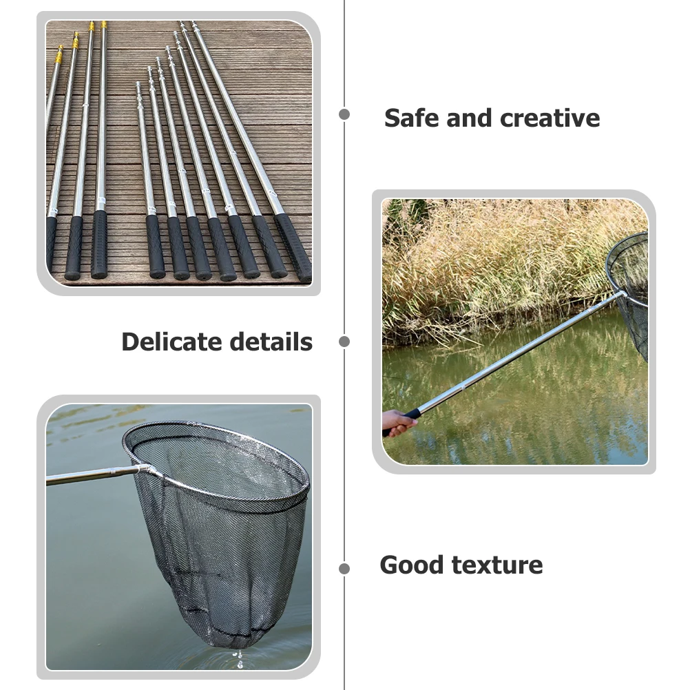 1pc Stainless Steel Mesh Rod Basket Telescopic Poles Multi-Use Fish Catch Net Support Non-Slip Handle For Crayfish Lobster Crab
1pc Stainless Steel Mesh Rod Basket Telescopic Poles Multi-Use Fish Catch Net Support Non-Slip Handle For Crayfish Lobster Crab
