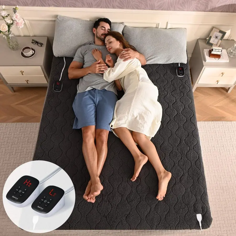 Electric Heated Mattress Pads King Size Dual Controllers 7880 Sherpa Bed Warmer 21 Deep Pocket 10 Heat Settings 12Hour Timer Mac
Electric Heated Mattress Pads King Size Dual Controllers 7880 Sherpa Bed Warmer 21 Deep Pocket 10 Heat Settings 12Hour Timer Mac