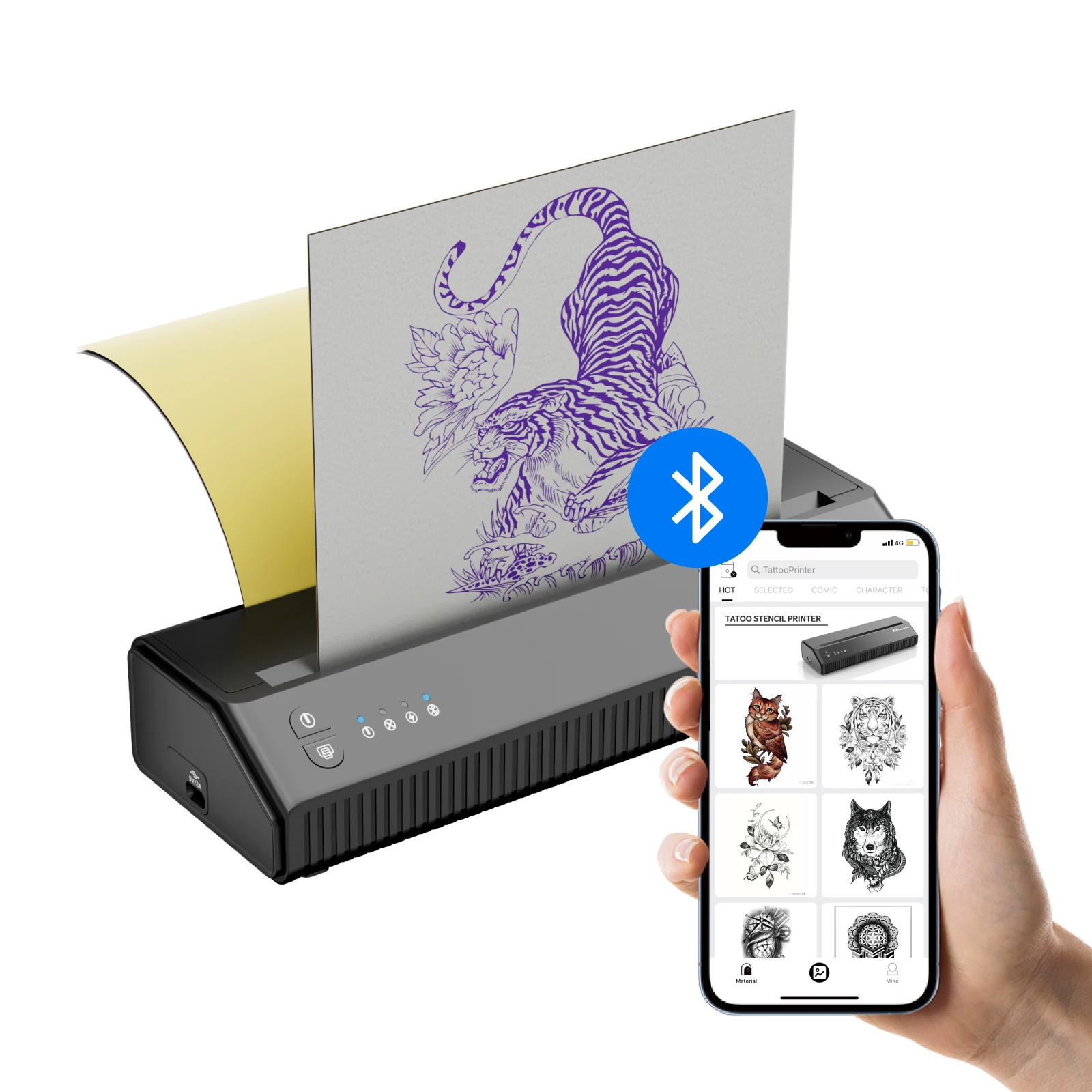 Tattoo Transfer Stencil Machine MHT-P8008 Portable Tattoo Stencil Printer
Tattoo Transfer Stencil Machine MHT-P8008 Portable Tattoo Stencil Printer