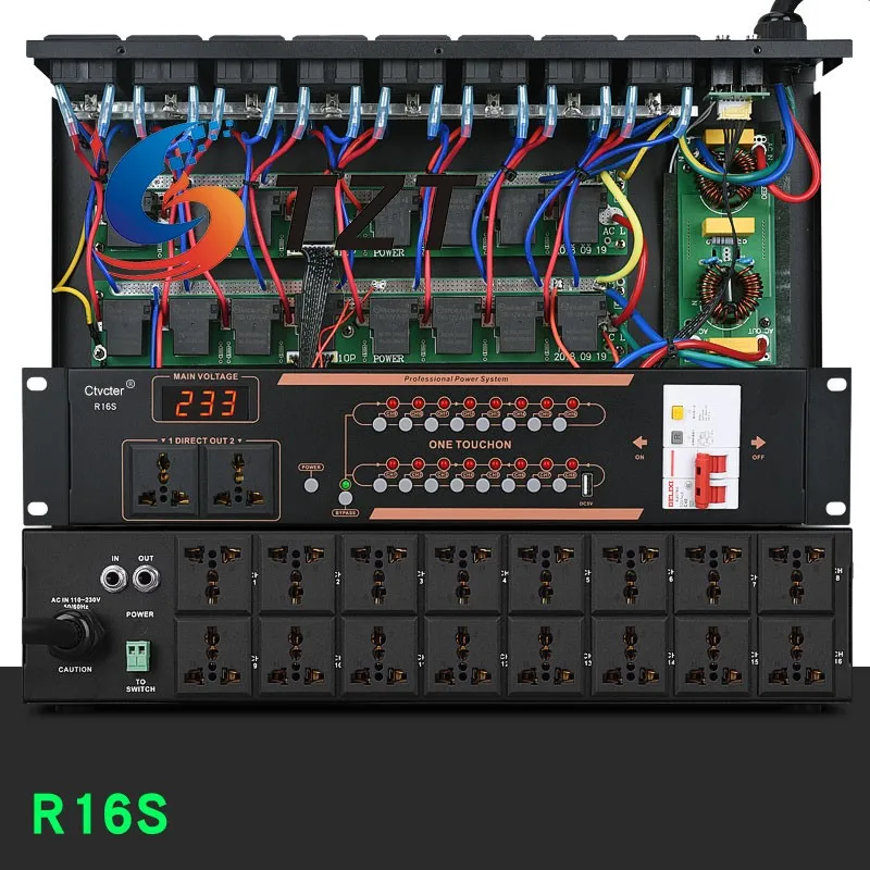 TZT Ctvcter R16S 16CH Power Sequencer Power Supply Sequencer with Filtering for Speakers & Stage Shows
TZT Ctvcter R16S 16CH Power Sequencer Power Supply Sequencer with Filtering for Speakers & Stage Shows