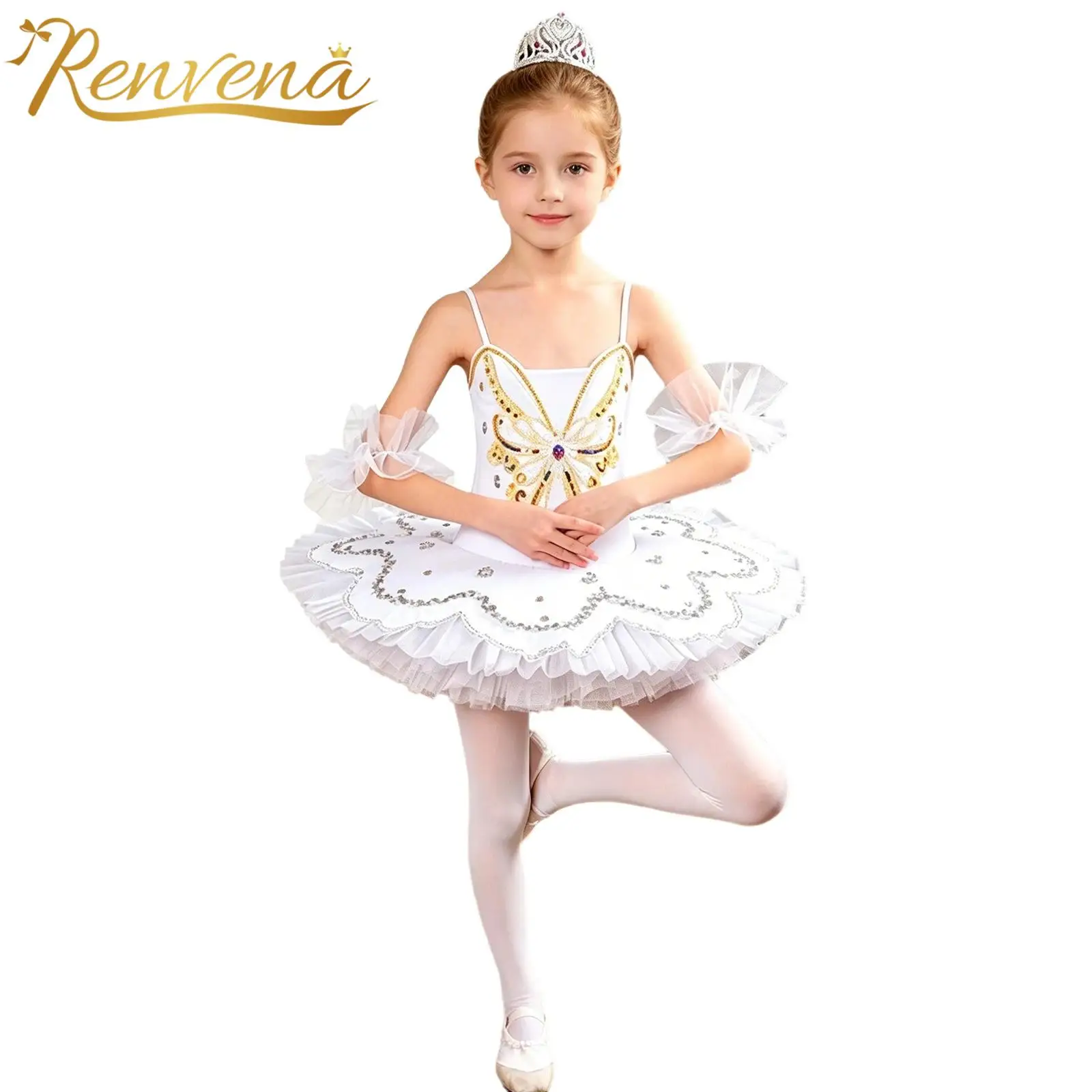 Kids Professional Camisole Skirted Leotard Ballerina Dancewear Girls Spaghetti Straps Butterfly Pattern Layered Tulle Tutu Dress
Kids Professional Camisole Skirted Leotard Ballerina Dancewear Girls Spaghetti Straps Butterfly Pattern Layered Tulle Tutu Dress