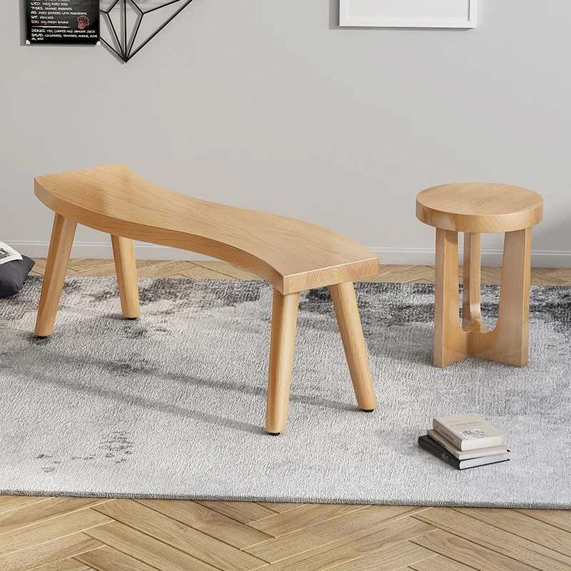 Скамейка из цельного дерева, домашняя гостиная, обувь в форме прикроватной бабки, табурет для спальни
Скамейка из цельного дерева, домашняя гостиная, обувь в форме прикроватной бабки, табурет для спальни