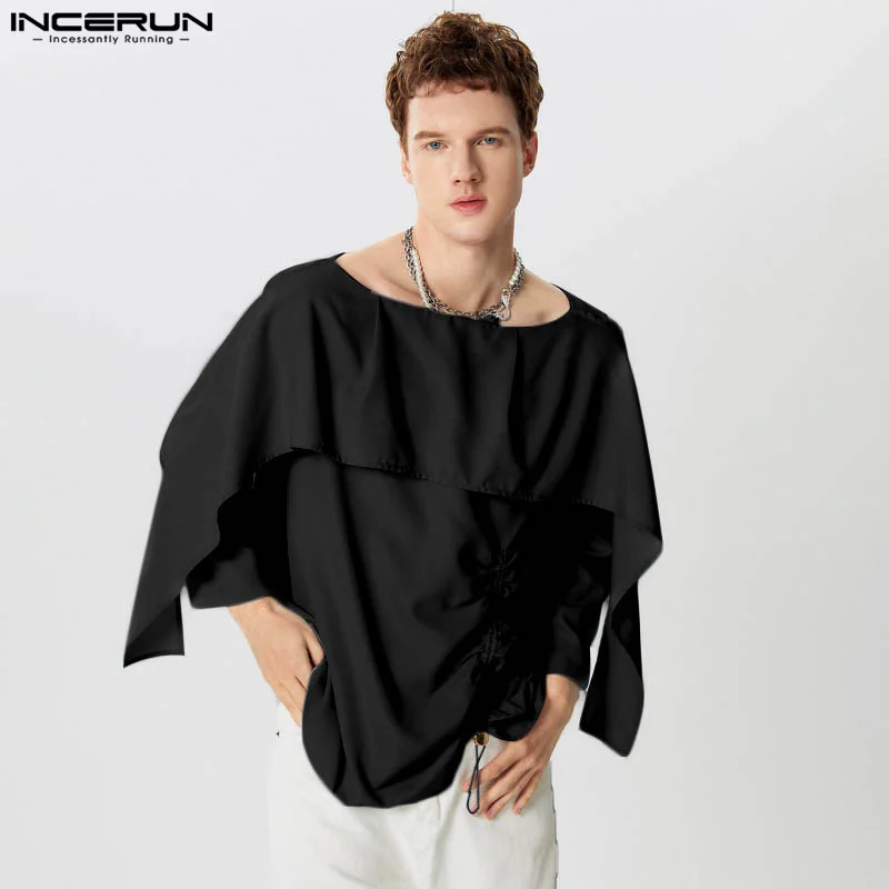 INCERUN Tops 2024 American Style Fashion New Men's Off Shoulder Design Pleated Shirt Casual Sexy Solid Long Sleeved Blouse S-5XL
INCERUN Tops 2024 American Style Fashion New Men's Off Shoulder Design Pleated Shirt Casual Sexy Solid Long Sleeved Blouse S-5XL