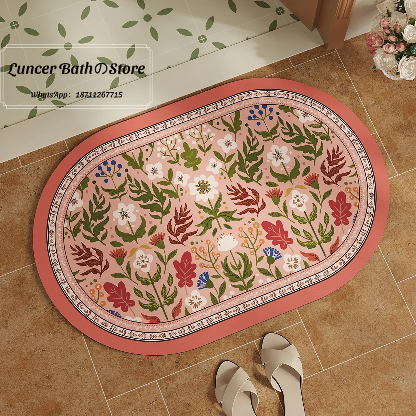 Retro bathroom floor mat, household can be cut, water-absorbing and dirt-resistant foot mat, easy to take care of
Retro bathroom floor mat, household can be cut, water-absorbing and dirt-resistant foot mat, easy to take care of