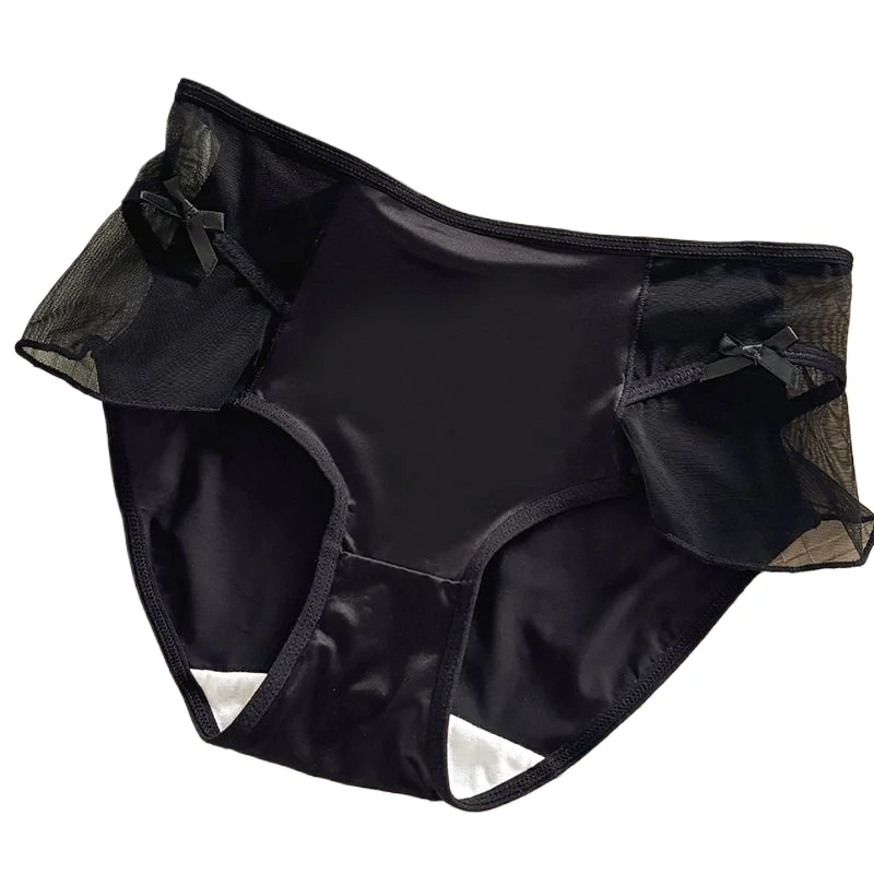 Light Luxury Mesh Gauze Girl Underwear Female Sense Pure Wind Breathable Anti-bacterial Crotch Women's Mid-waist Satin Briefs
Light Luxury Mesh Gauze Girl Underwear Female Sense Pure Wind Breathable Anti-bacterial Crotch Women's Mid-waist Satin Briefs