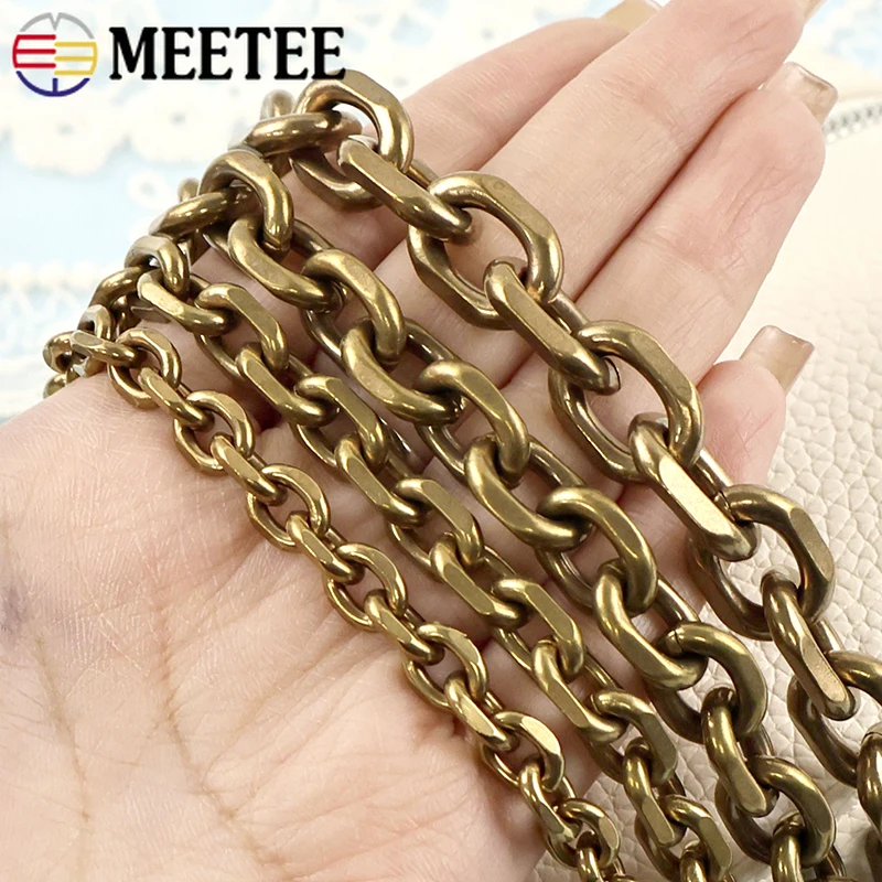 50/100cm Solid Brass Bag Strap Metal Chain Belt Sling Jeans Handbag Decor Chains Pants Wallet Connect Band Hardware Accessories
50/100cm Solid Brass Bag Strap Metal Chain Belt Sling Jeans Handbag Decor Chains Pants Wallet Connect Band Hardware Accessories