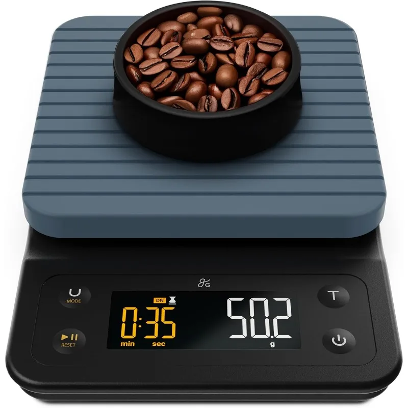 Greater Goods 0.1g Precision Coffee Scale with Timer – 3kg Digital Scale for Pour-Over, Espresso, French Press, Kitchen Use (Sto
Greater Goods 0.1g Precision Coffee Scale with Timer – 3kg Digital Scale for Pour-Over, Espresso, French Press, Kitchen Use (Sto