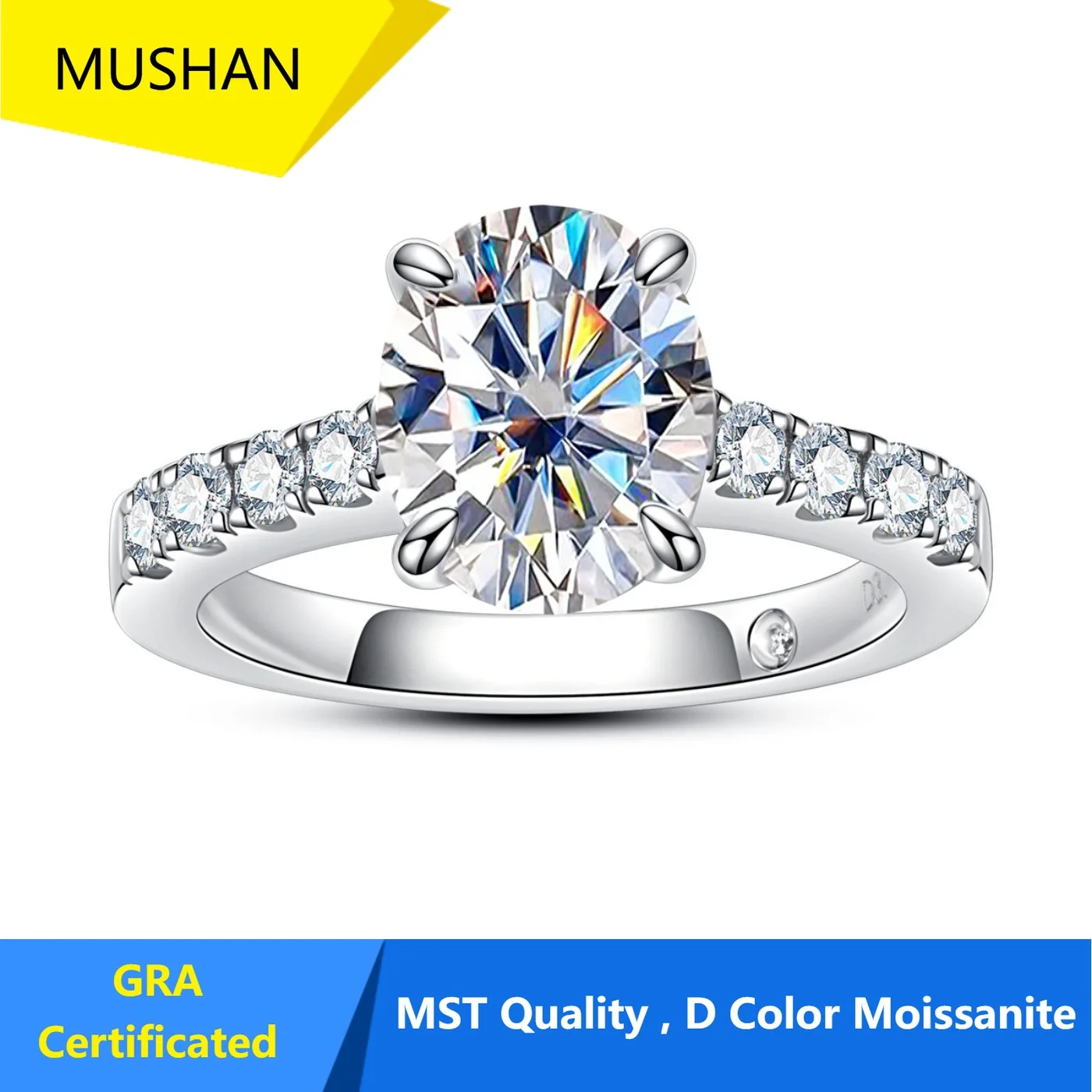 MUHAN Luxury Jewelry 925 terling ilver Ring Wedding Band Women GRA Certificated Moissanite Diamond Rings D Color Fine Jewelry
MUHAN Luxury Jewelry 925 terling ilver Ring Wedding Band Women GRA Certificated Moissanite Diamond Rings D Color Fine Jewelry
