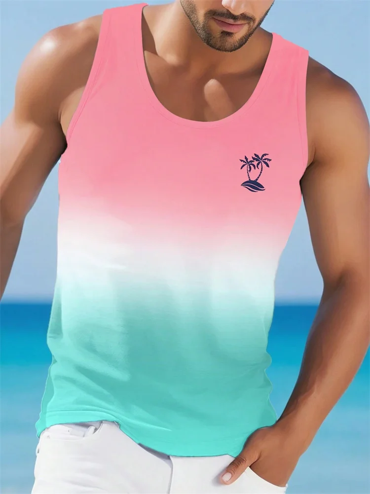 Men's O-Neck Large Size Vest Gradient Texture Casual Breathable Sleeveless Vest 2024 Summer Street Fashion Men's Sports Vest
Men's O-Neck Large Size Vest Gradient Texture Casual Breathable Sleeveless Vest 2024 Summer Street Fashion Men's Sports Vest