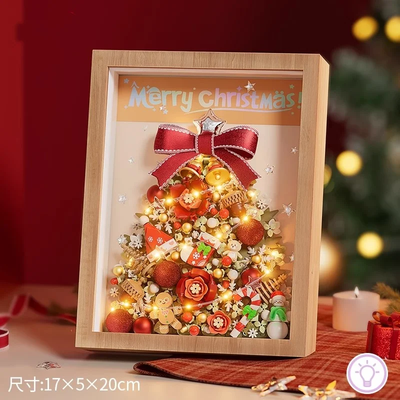 Рождественская елка фоторамка строительные блоки украшения собранные игрушки настольные украшения модель Рождество Diy подарки ручной работы
Рождественская елка фоторамка строительные блоки украшения собранные игрушки настольные украшения модель Рождество Diy подарки ручной работы