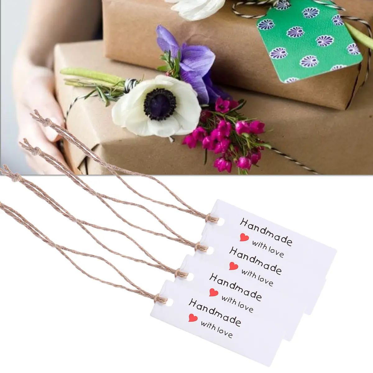 50Pcs Handmade Kraft Paper Tags Gift Hanging Tags Vintage Style Thick Sturdy Wedding Favor Party Decoration Blank Back Packing
50Pcs Handmade Kraft Paper Tags Gift Hanging Tags Vintage Style Thick Sturdy Wedding Favor Party Decoration Blank Back Packing