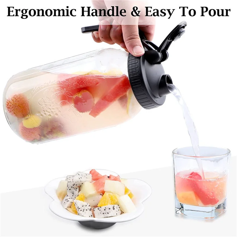 AT43-Graduated Mason Jars Cold Water Jugs Glass Jug Sets Coffee Filters Handle Lids Glass Bottles
AT43-Graduated Mason Jars Cold Water Jugs Glass Jug Sets Coffee Filters Handle Lids Glass Bottles