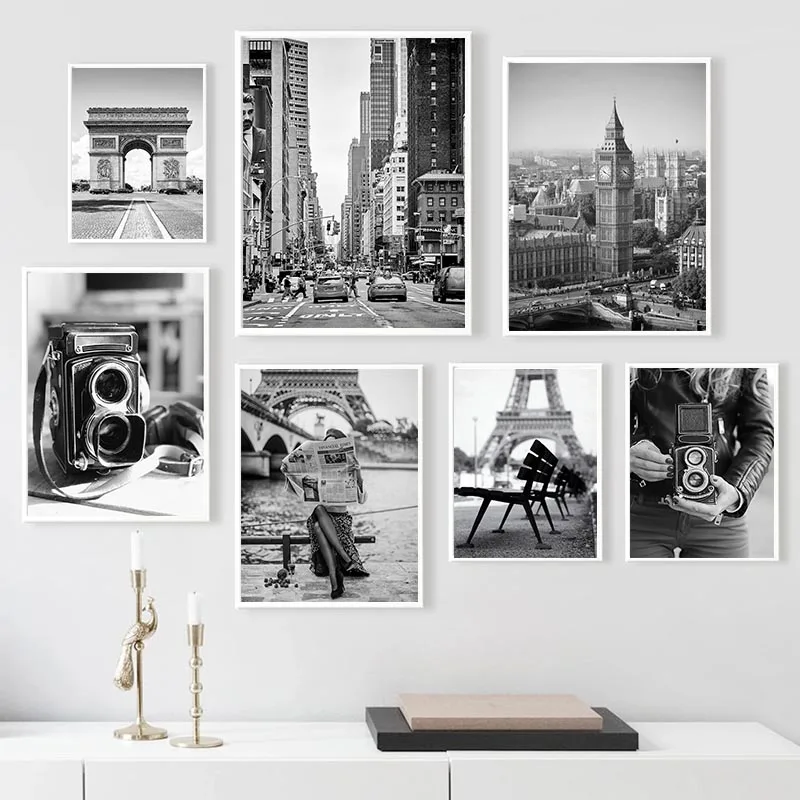 Modern Black And White Street Landscape Fashion Poster Canvas Painting Nordic Wall Art Pictures lIiving Room Home Decoration
Modern Black And White Street Landscape Fashion Poster Canvas Painting Nordic Wall Art Pictures lIiving Room Home Decoration