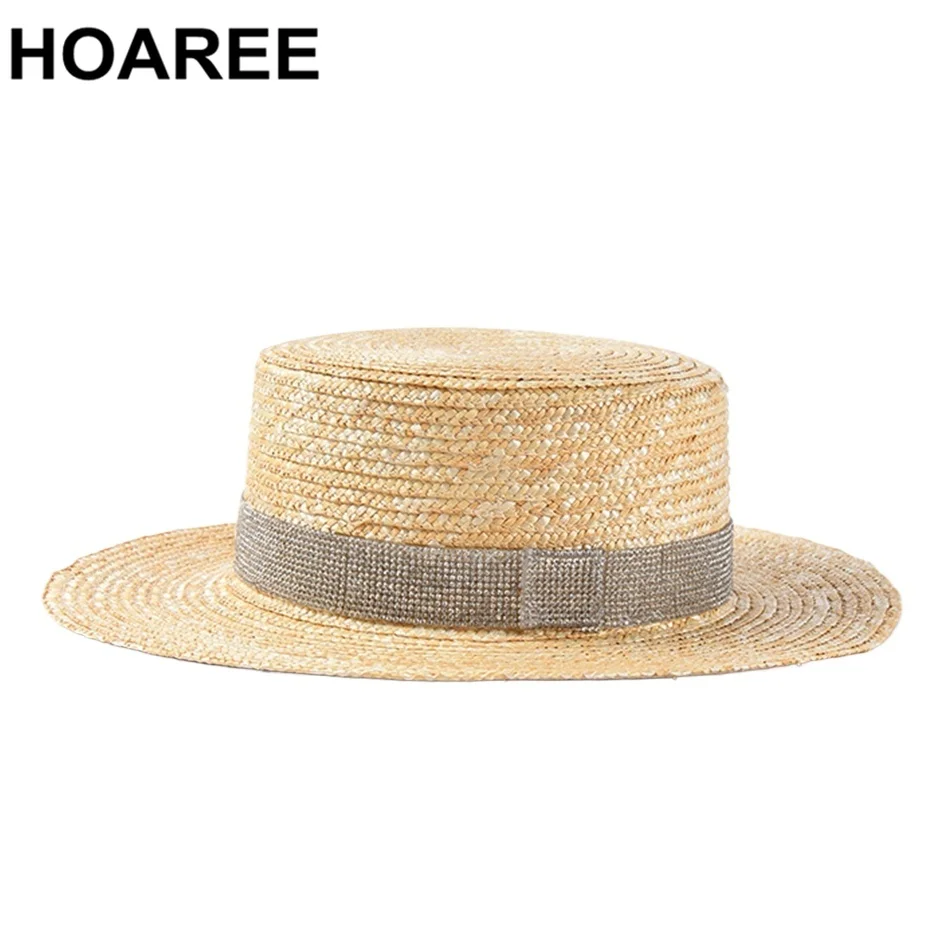 HOAREE, новый дизайн, летние шляпы для женщин, шляпа-катер со стразами, соломенная шляпа от солнца, женская бежевая шляпа с полями, женская мода, пляжные УФ-шляпы
HOAREE, новый дизайн, летние шляпы для женщин, шляпа-катер со стразами, соломенная шляпа от солнца, женская бежевая шляпа с полями, женская мода, пляжные УФ-шляпы