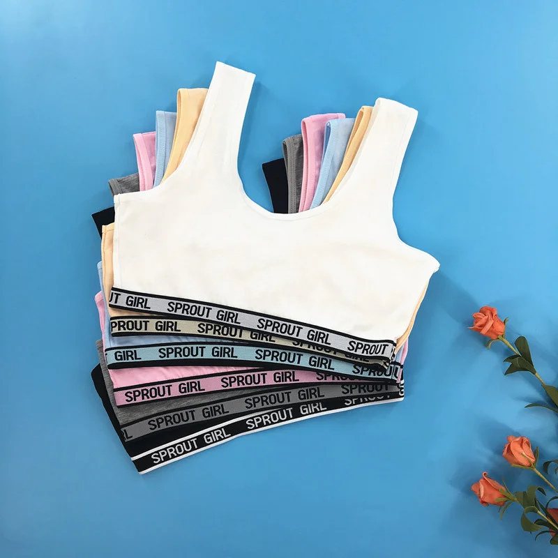 Fashion Letter Edge Development Period Girl Bra Underwear Student Vest Comfortable Sports Bra Wrap Chest Tube Top 8-16Y
Fashion Letter Edge Development Period Girl Bra Underwear Student Vest Comfortable Sports Bra Wrap Chest Tube Top 8-16Y