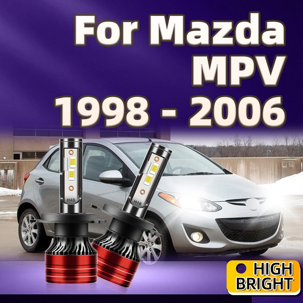 2Pcs Headlight LED Bulb H4 Car Light 30000LM 6000K White For Mazda MPV 1998 1999 2000 2001 2002 2003 2004 2005 2006
2Pcs Headlight LED Bulb H4 Car Light 30000LM 6000K White For Mazda MPV 1998 1999 2000 2001 2002 2003 2004 2005 2006