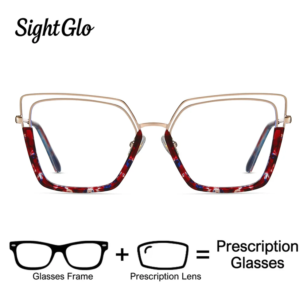 SightGlo Cat Eye Myopia TR90 Bifocal Eyeglasses Women Optical Prescription Glasses Optical Custom Ladies Glasses
SightGlo Cat Eye Myopia TR90 Bifocal Eyeglasses Women Optical Prescription Glasses Optical Custom Ladies Glasses