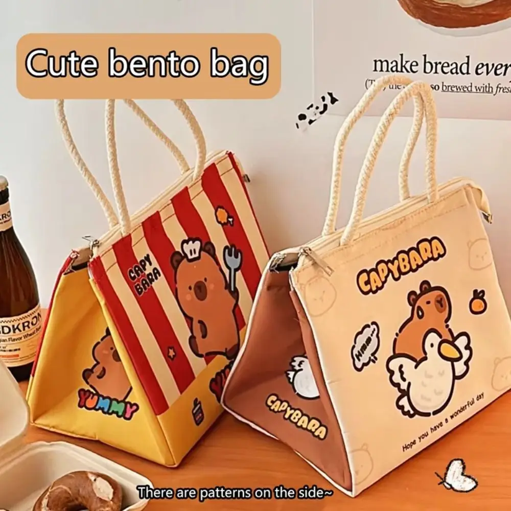 Cartoon Cartoon Capybara Lunch Bag Large Capacity Lightweight Korean Style Handbag Fashion Design Handheld Bag Small Tote Bag
Cartoon Cartoon Capybara Lunch Bag Large Capacity Lightweight Korean Style Handbag Fashion Design Handheld Bag Small Tote Bag