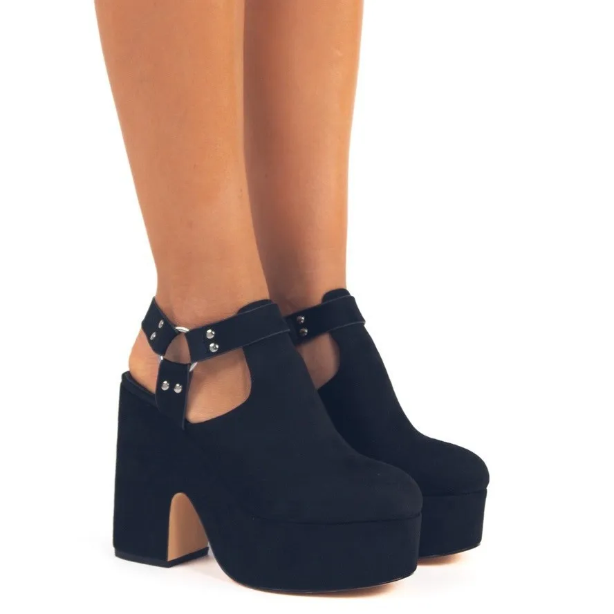 2025 Summer New Thick High Heel Closed Toe Suede Sandals Women's Ankle Buckle One Strap Platform Casual High Heel Pumps
2025 Summer New Thick High Heel Closed Toe Suede Sandals Women's Ankle Buckle One Strap Platform Casual High Heel Pumps