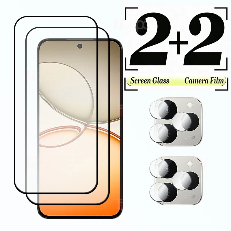 2+2Pack For Realme15T Glass Screen Protector Shockproof HD Anti-Scratch Front glass + Soft back Camera film
2+2Pack For Realme15T Glass Screen Protector Shockproof HD Anti-Scratch Front glass + Soft back Camera film