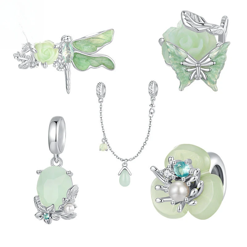 Персонализированный набор бусин Monet's Garden Dragonfly из стерлингового серебра s925, браслет «сделай сам», ювелирные изделия, свободные бусины с сертификатом
Персонализированный набор бусин Monet's Garden Dragonfly из стерлингового серебра s925, браслет «сделай сам», ювелирные изделия, свободные бусины с сертификатом