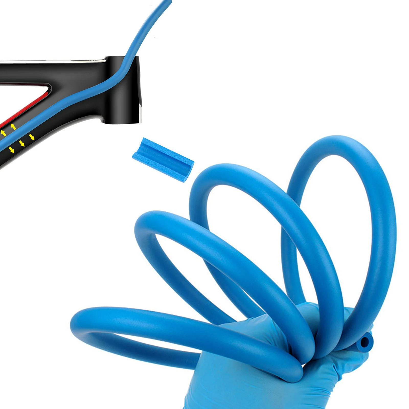 Blue Foam Sponge Inner Wiring Sound Absorbing Tube for Bicycle Noise Reduction Solution for Hydraulic Oil Pipes
Blue Foam Sponge Inner Wiring Sound Absorbing Tube for Bicycle Noise Reduction Solution for Hydraulic Oil Pipes