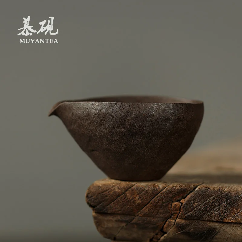 Mu Yan Handcrafted Thin-Walled Ceramic Fairness Cup, Purely Handmade In Japanese Wabi-Sabi Style, Vintage Old Rock Clay Tea
Mu Yan Handcrafted Thin-Walled Ceramic Fairness Cup, Purely Handmade In Japanese Wabi-Sabi Style, Vintage Old Rock Clay Tea
