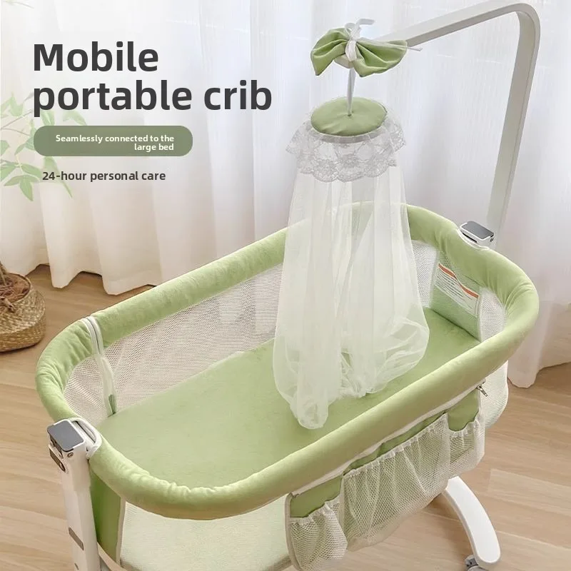 Детская люлька, прикроватная спальная кроватка, портативная кроватка на колесиках, компактная спальная колыбель, регулируемая высота для небольших помещений
Детская люлька, прикроватная спальная кроватка, портативная кроватка на колесиках, компактная спальная колыбель, регулируемая высота для небольших помещений