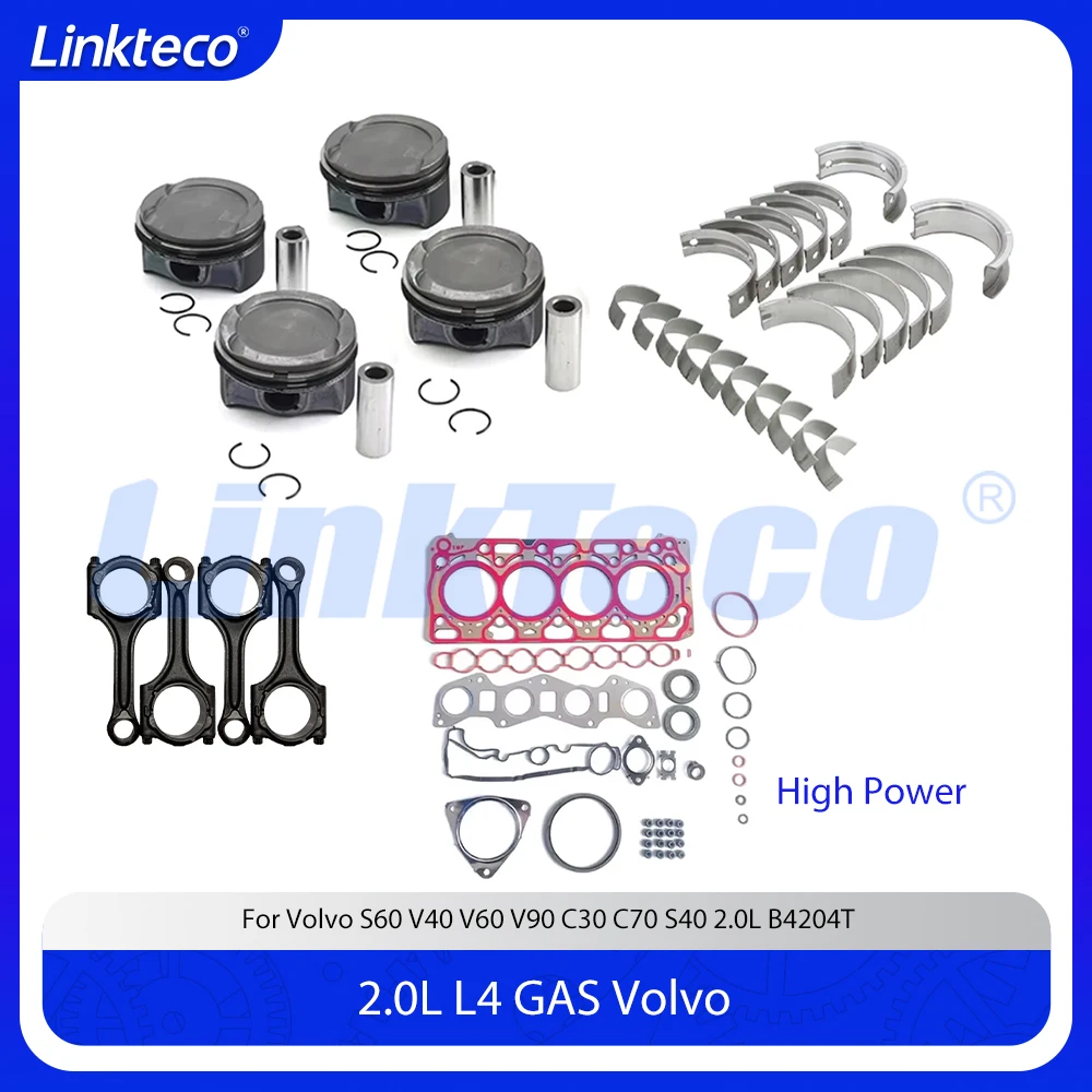 4pcs Engine Repair Kit Full Gasket Connecting rod Set Fit 2.0 T L B4204T11 For Volvo S60 V40 V60 V90 C30 C70 S40 2.0L B4204T
4pcs Engine Repair Kit Full Gasket Connecting rod Set Fit 2.0 T L B4204T11 For Volvo S60 V40 V60 V90 C30 C70 S40 2.0L B4204T