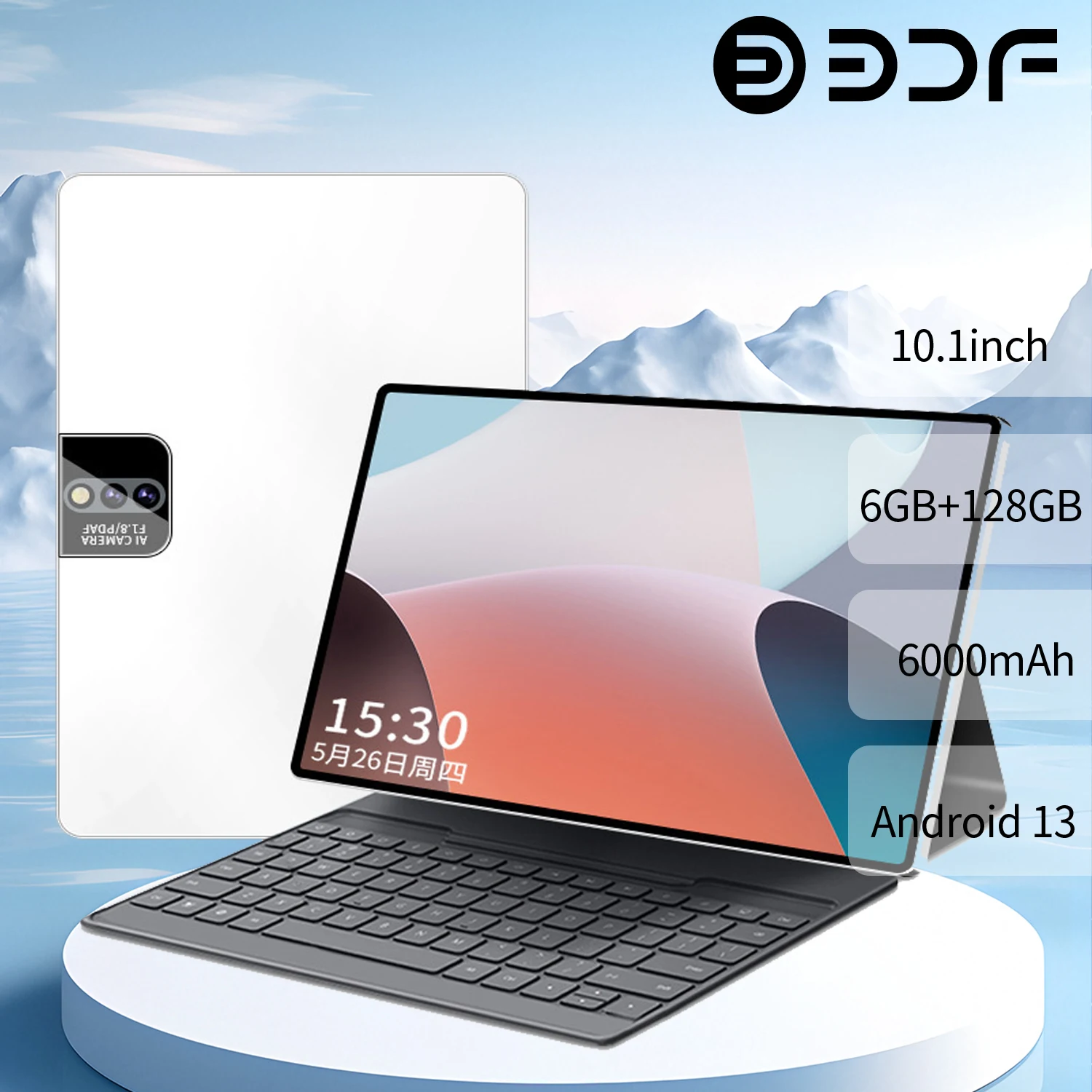 BDF Hot selling New 10.1-inch Android Tablet 6GB+128GB Dual SIM Card Bluetooth Google Dual camera Android 13 6000mAh Battery
BDF Hot selling New 10.1-inch Android Tablet 6GB+128GB Dual SIM Card Bluetooth Google Dual camera Android 13 6000mAh Battery