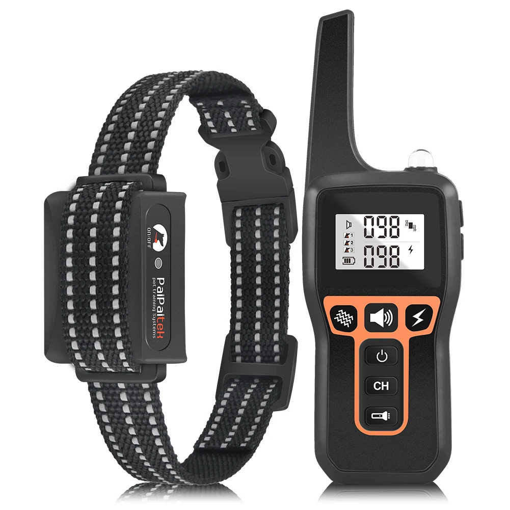 3300Ft Remote Range 3 Training Modes IPX7 Waterproof Rechargeable Dog Training Collar with Remote Training Collars
3300Ft Remote Range 3 Training Modes IPX7 Waterproof Rechargeable Dog Training Collar with Remote Training Collars