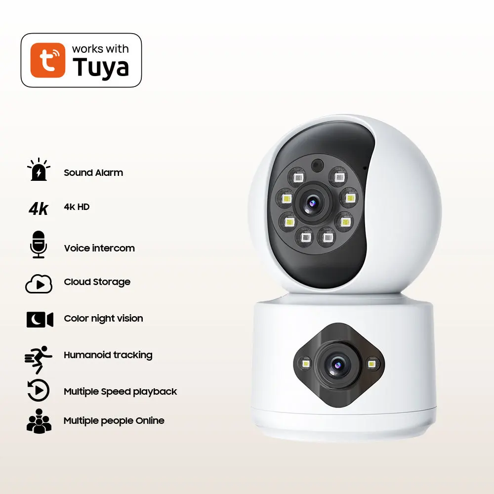 Беспроводная PTZ IP-камера Carecam/Yoosee/O-Kam 4 МП с двумя объективами, полноцветным изображением, функцией интеркома, обнаружением человека с ИИ и мониторингом для детей (CCTV)
Беспроводная PTZ IP-камера Carecam/Yoosee/O-Kam 4 МП с двумя объективами, полноцветным изображением, функцией интеркома, обнаружением человека с ИИ и мониторингом для детей (CCTV)