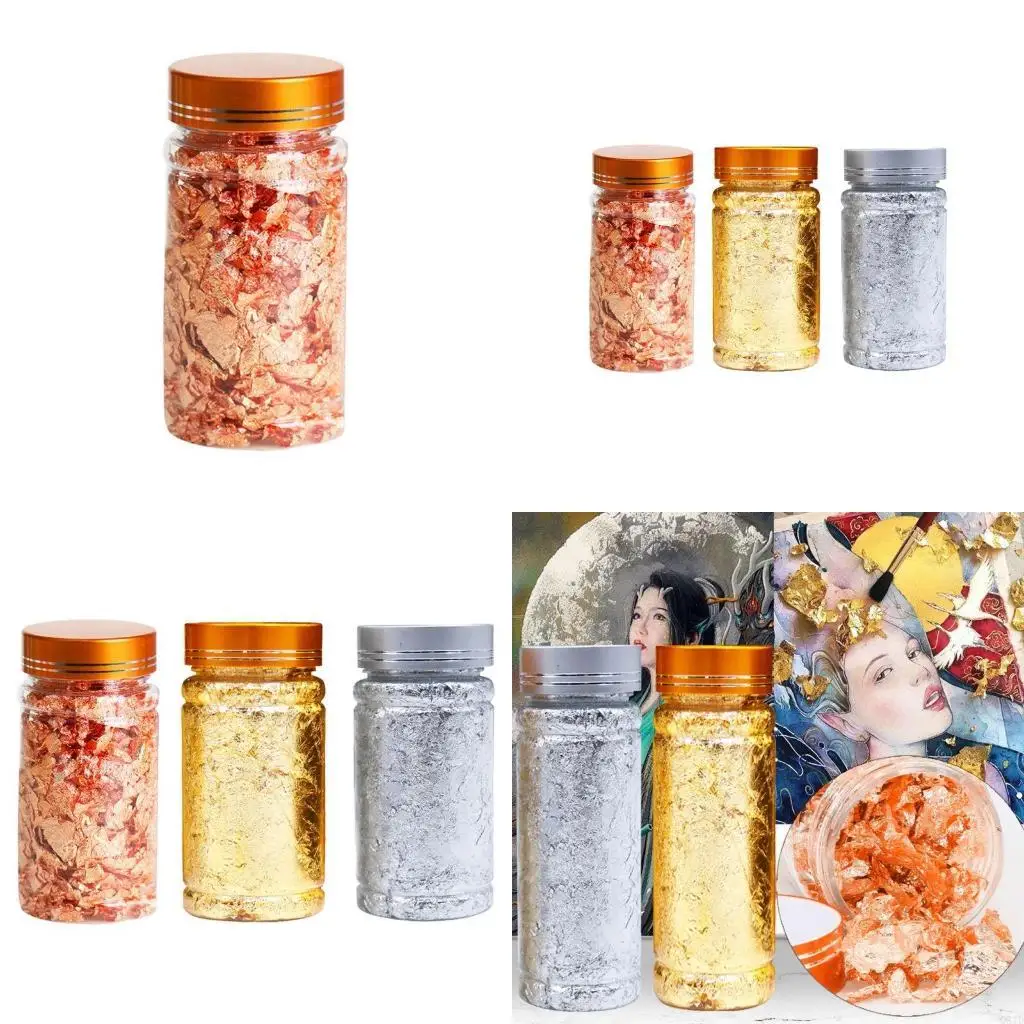 3g Gold Silver Foil Decorative Paper Resin Mold Fillings Shiny Sequins Glitters Filling Materials Resin Jewelry Making
3g Gold Silver Foil Decorative Paper Resin Mold Fillings Shiny Sequins Glitters Filling Materials Resin Jewelry Making