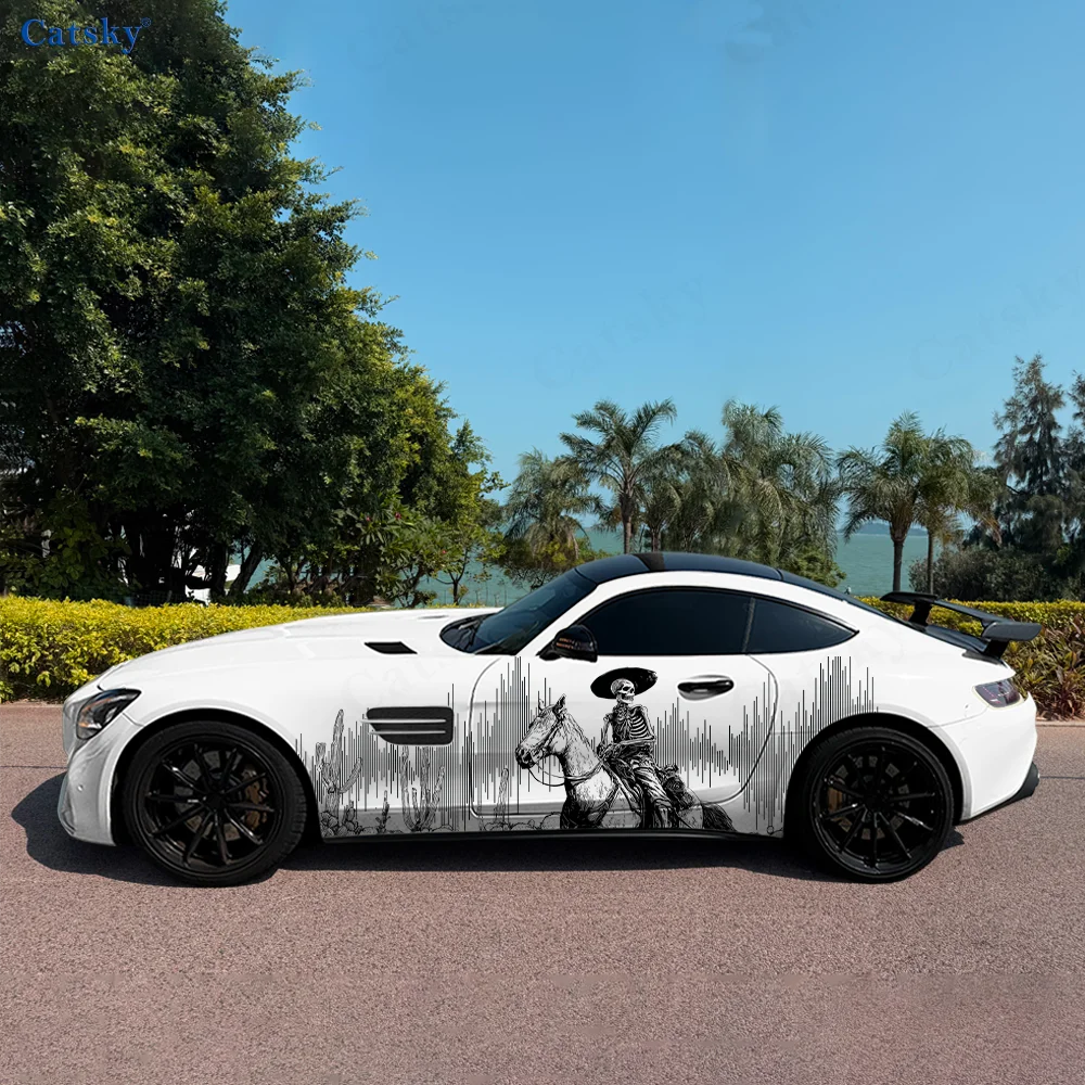 Cowboy Skeleton Horse Car Vinyl Wraps Decal Self-adhesive PVC Sticker Suitable for Trucks SUV Decoration Auto Accessories Gift
Cowboy Skeleton Horse Car Vinyl Wraps Decal Self-adhesive PVC Sticker Suitable for Trucks SUV Decoration Auto Accessories Gift