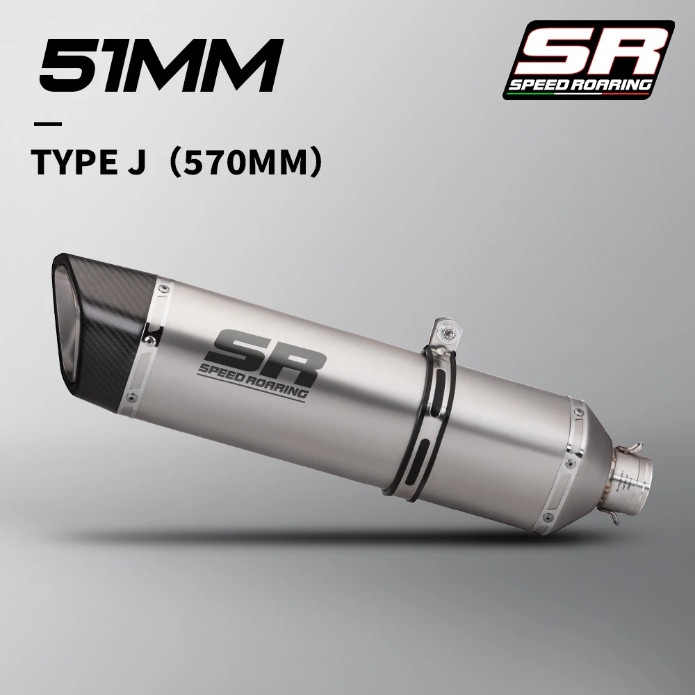 Universal 51mm motorcycle exhaust muffler for ZX6R ZX10 Z900 Z400 R3 MT07 FZ1 R6 R15 GSXR1000 with DB killer
Universal 51mm motorcycle exhaust muffler for ZX6R ZX10 Z900 Z400 R3 MT07 FZ1 R6 R15 GSXR1000 with DB killer