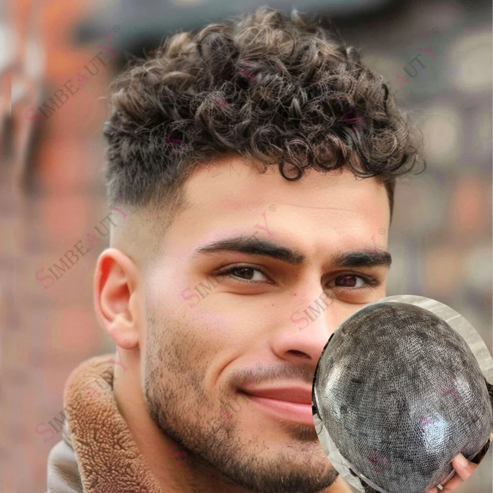 Super Durable 18MM Men's Curly Wigs 100% Human Hair Full Skin PU Base Male Hair Prosth Replacement System Unit Natural Hairline
Super Durable 18MM Men's Curly Wigs 100% Human Hair Full Skin PU Base Male Hair Prosth Replacement System Unit Natural Hairline